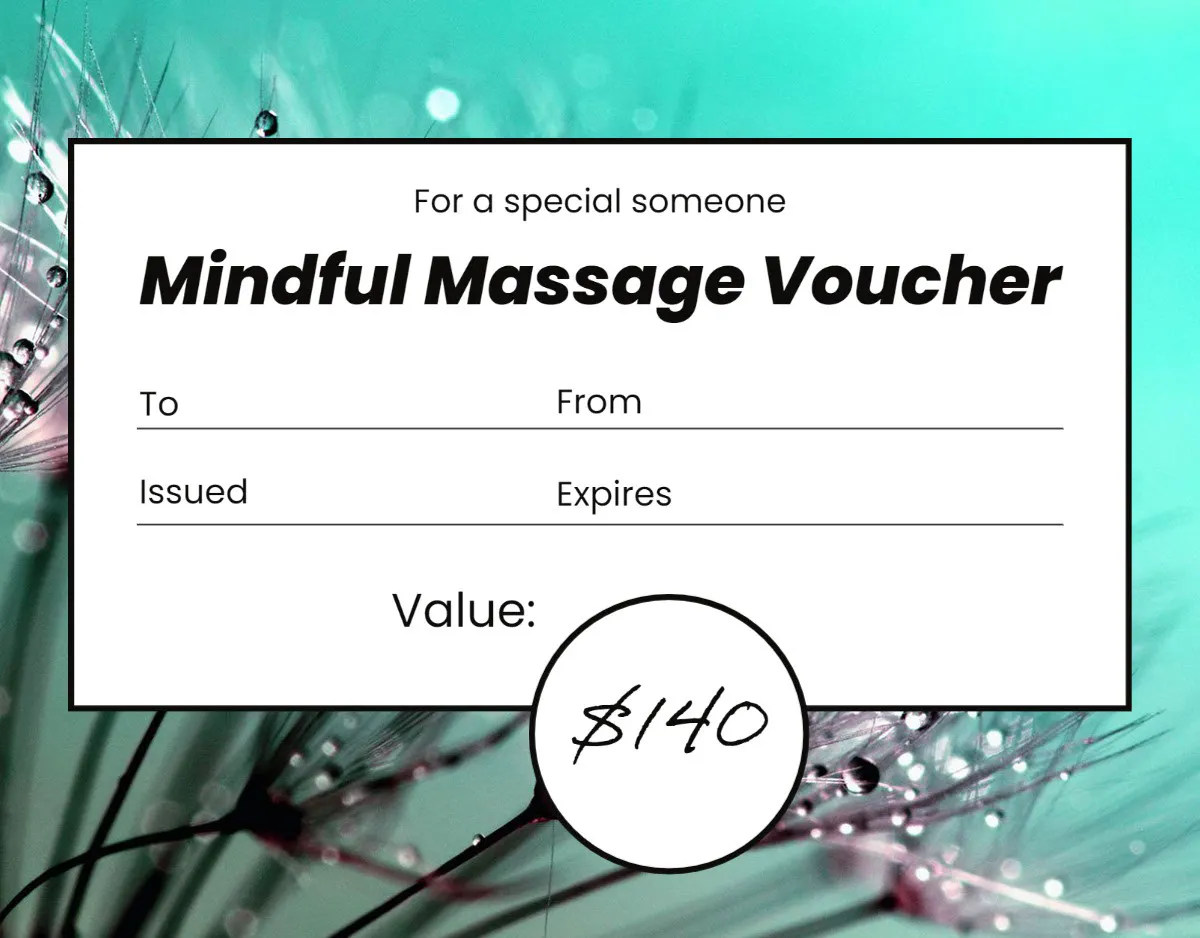 Blue Bold Massage Gift Certificate
