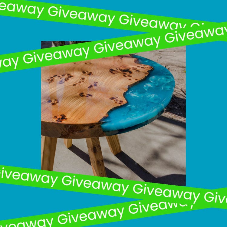 Blue & Green Giveaway Instagram Square