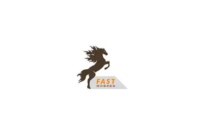 Business Brand Logo with Horse Wine Label