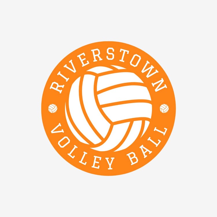 Orange Ball High School Volleyball Logo