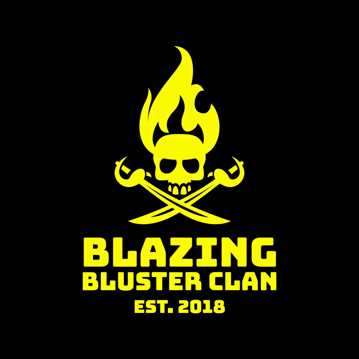 Yellow and Black Game Clan Logo