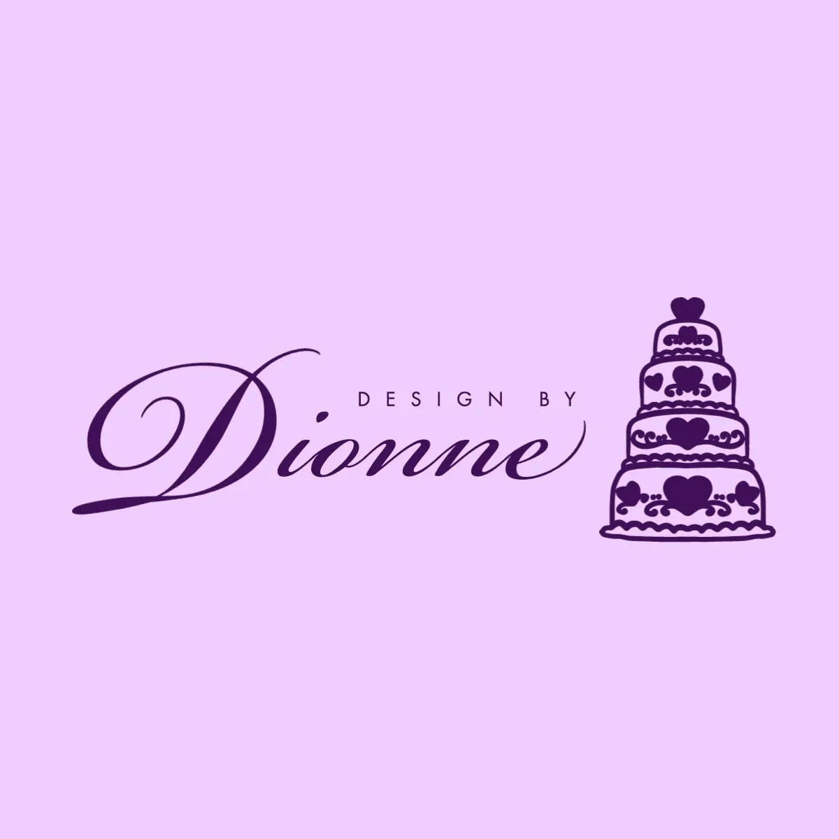 Elegant Purple Cake Logo