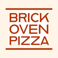 Brown Orange Yellow White Stacked Classic Animated Pizzeria Wordmark Logo