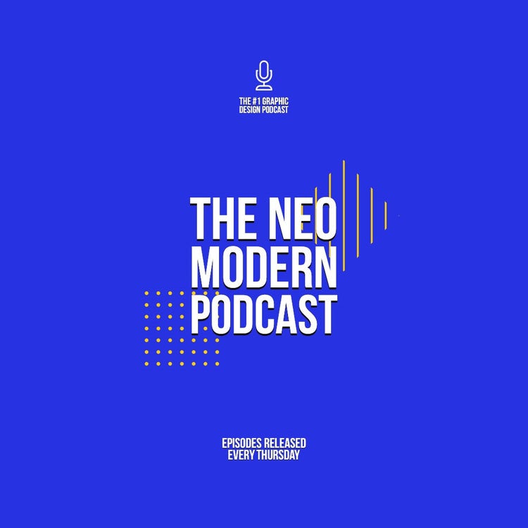 Blue Neo Modern Podcast Instagram Square