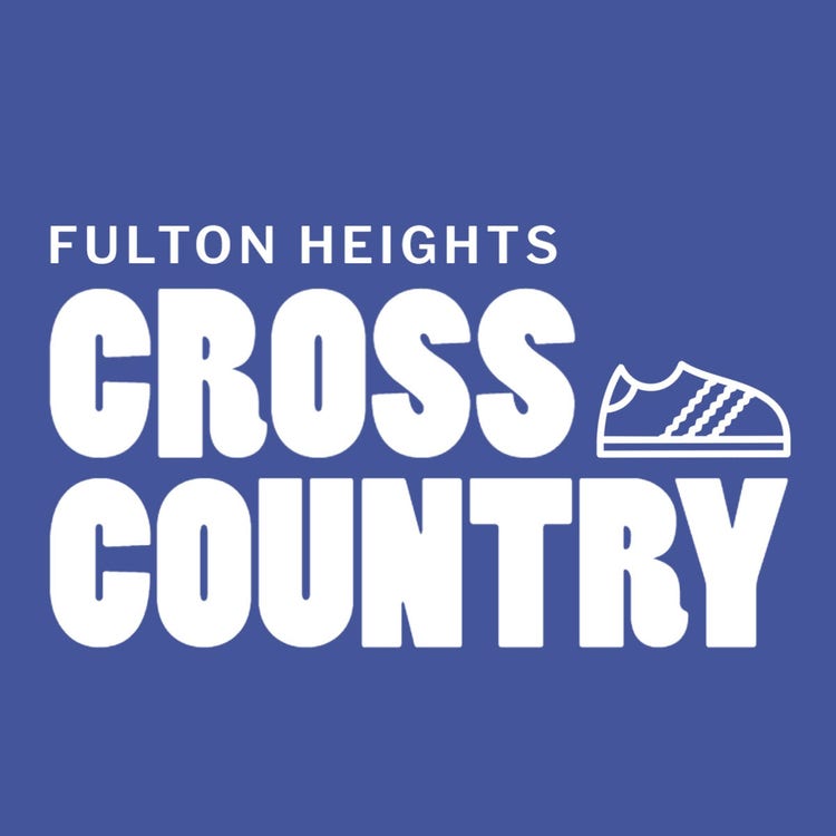 Blue & White Cross Country Logo
