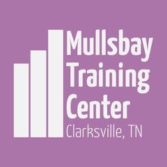 Purple And Cream Training Center Logo