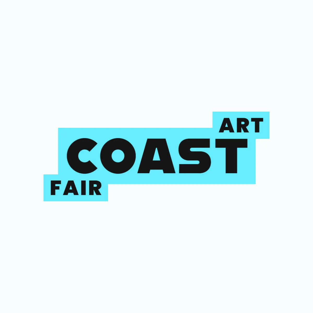 Black & Blue Modern Art Fair Logo