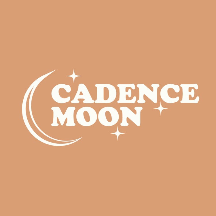 Beige Cream Cadence Moon Band Logo