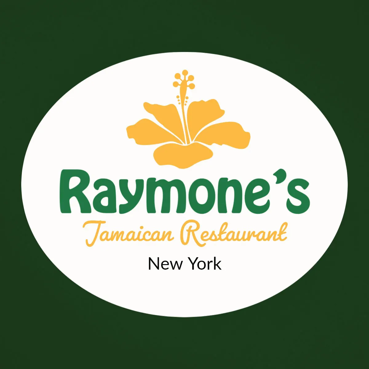 Green, Yellow, Red and Black Jamaican Restaurant Logo