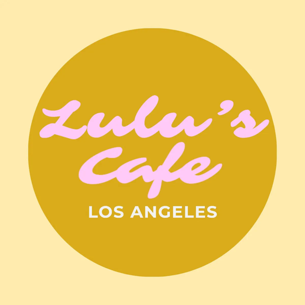 Yellow & Pink Cafe Logo