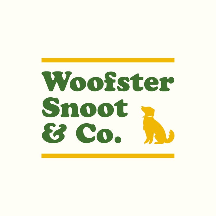 Cream Green Woofster Dog Logo