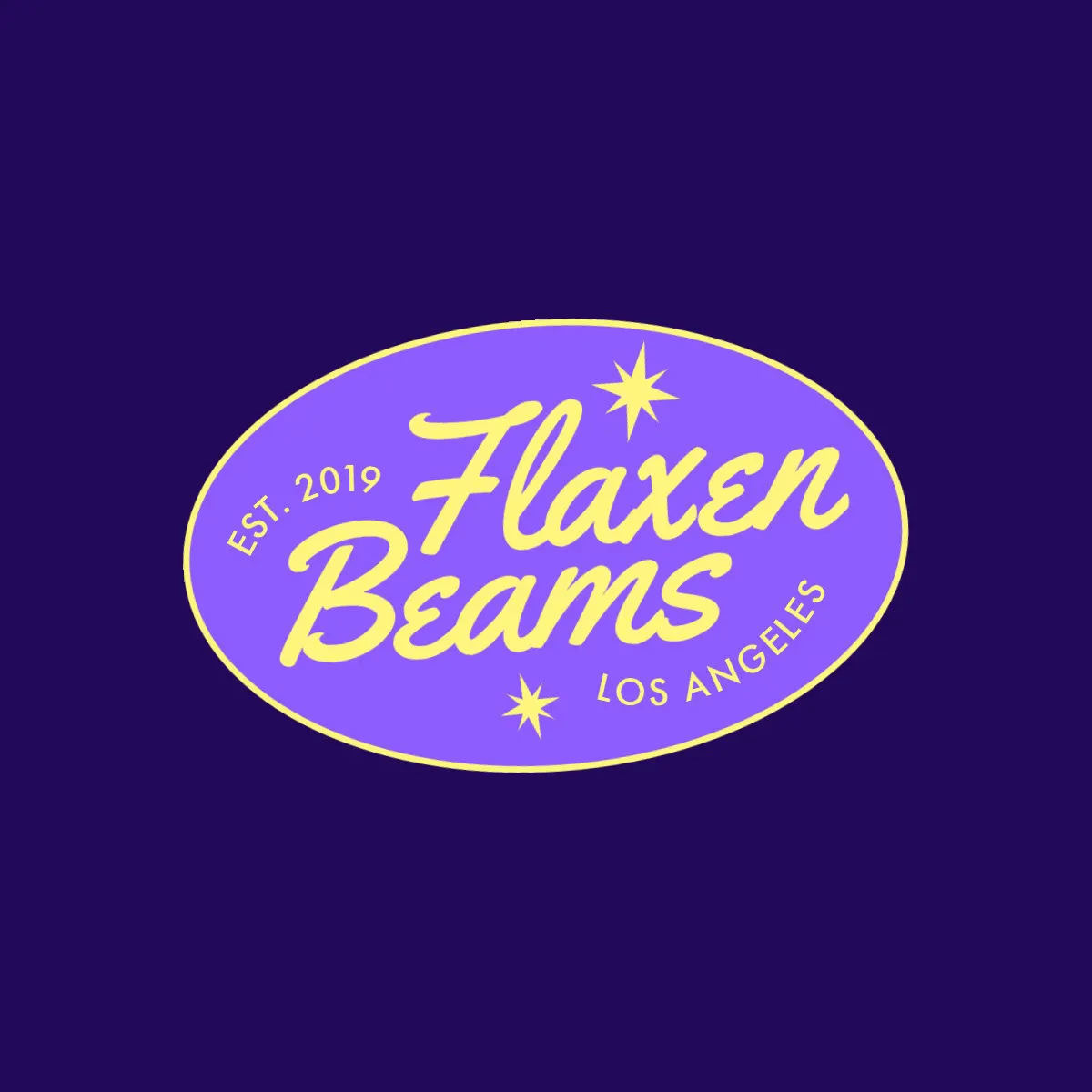 Purple And Yellow Oval Logo