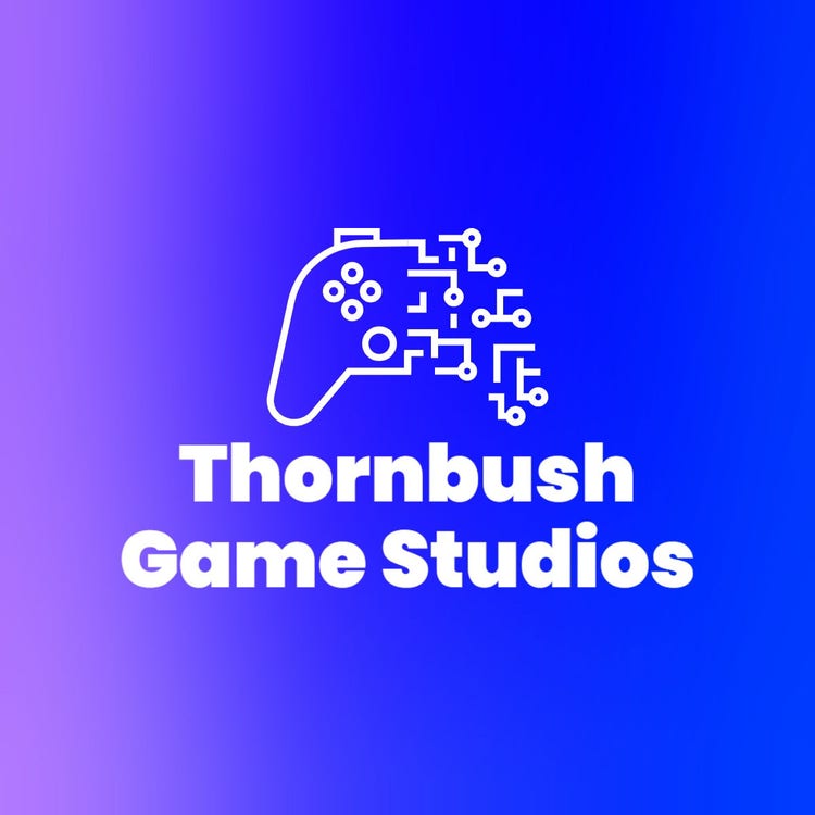 Blue & Purple Gradient Gaming Logo