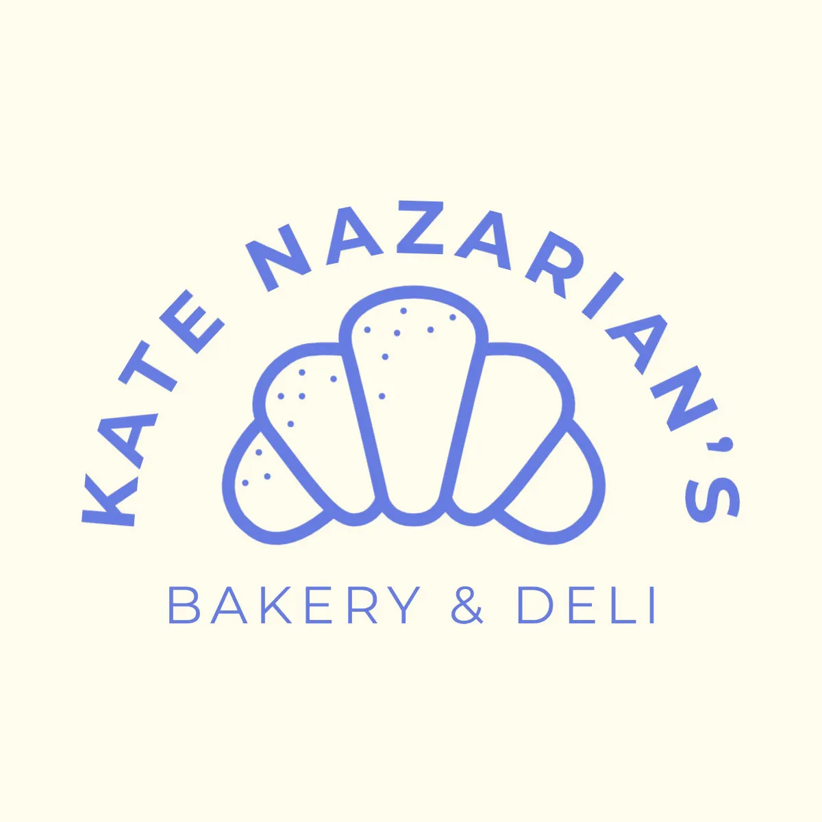 Blue & Cream Bakery Logo 