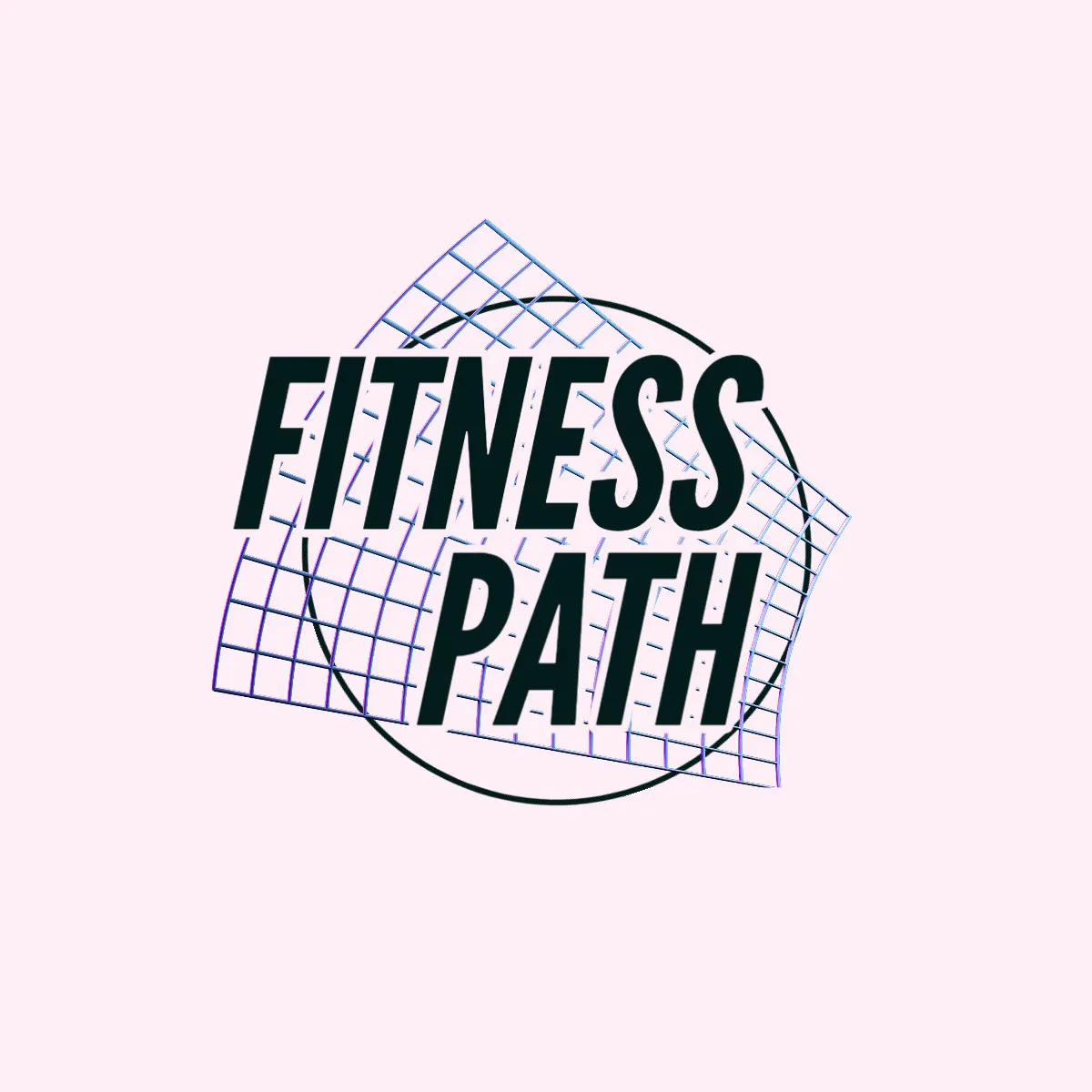 Pink Grid Fitness Path Logo