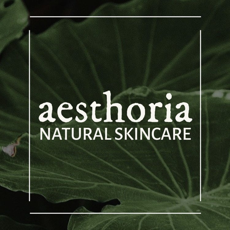 White Square, Leaf Natural Skincare Beauty Logo