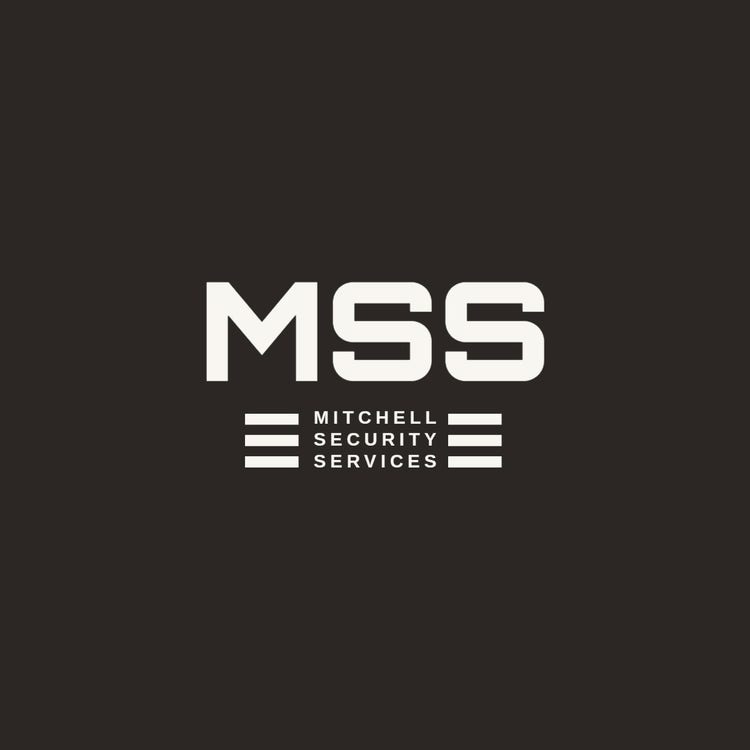 Black And White Simple MSS Logo