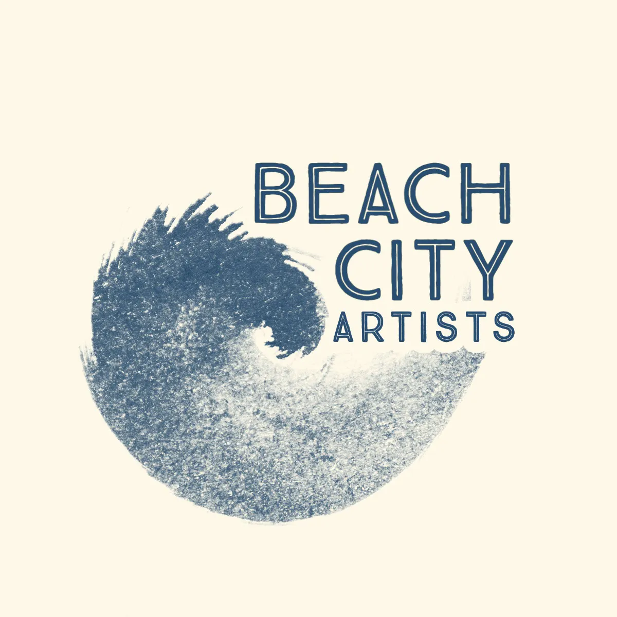 blue beachy art logo