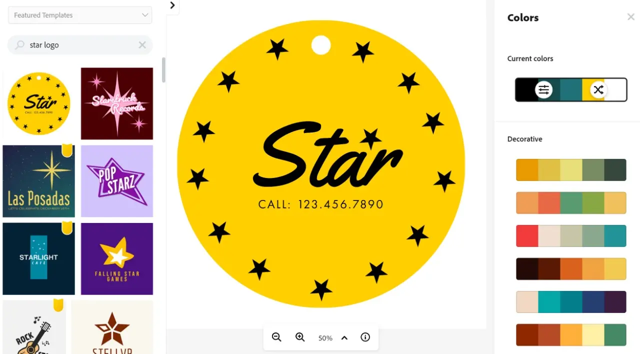 Free Star Logo Maker: Create Star Logos Online in Minutes  Adobe