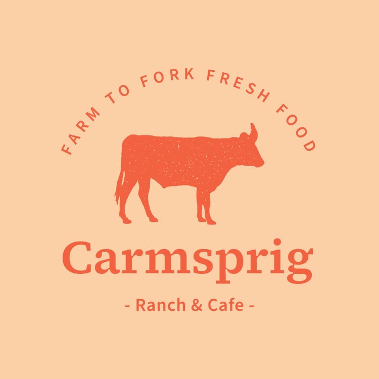 Orange Peach Farm Cafe Logo