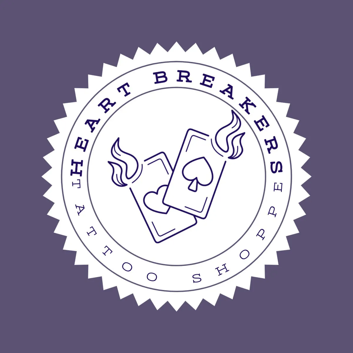 purple badge vintage logo