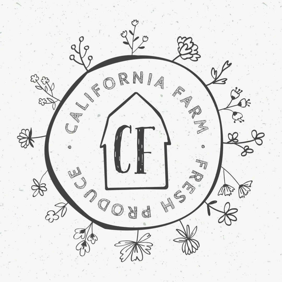 Black and White Barn, Flowers and Circle Store Instagram Square Logo