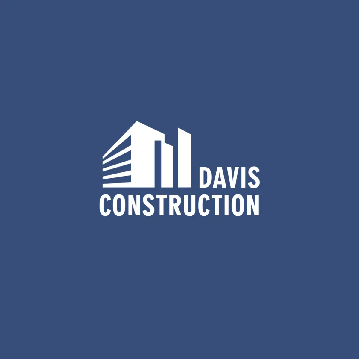 Blue And Grey Construction Business Logo