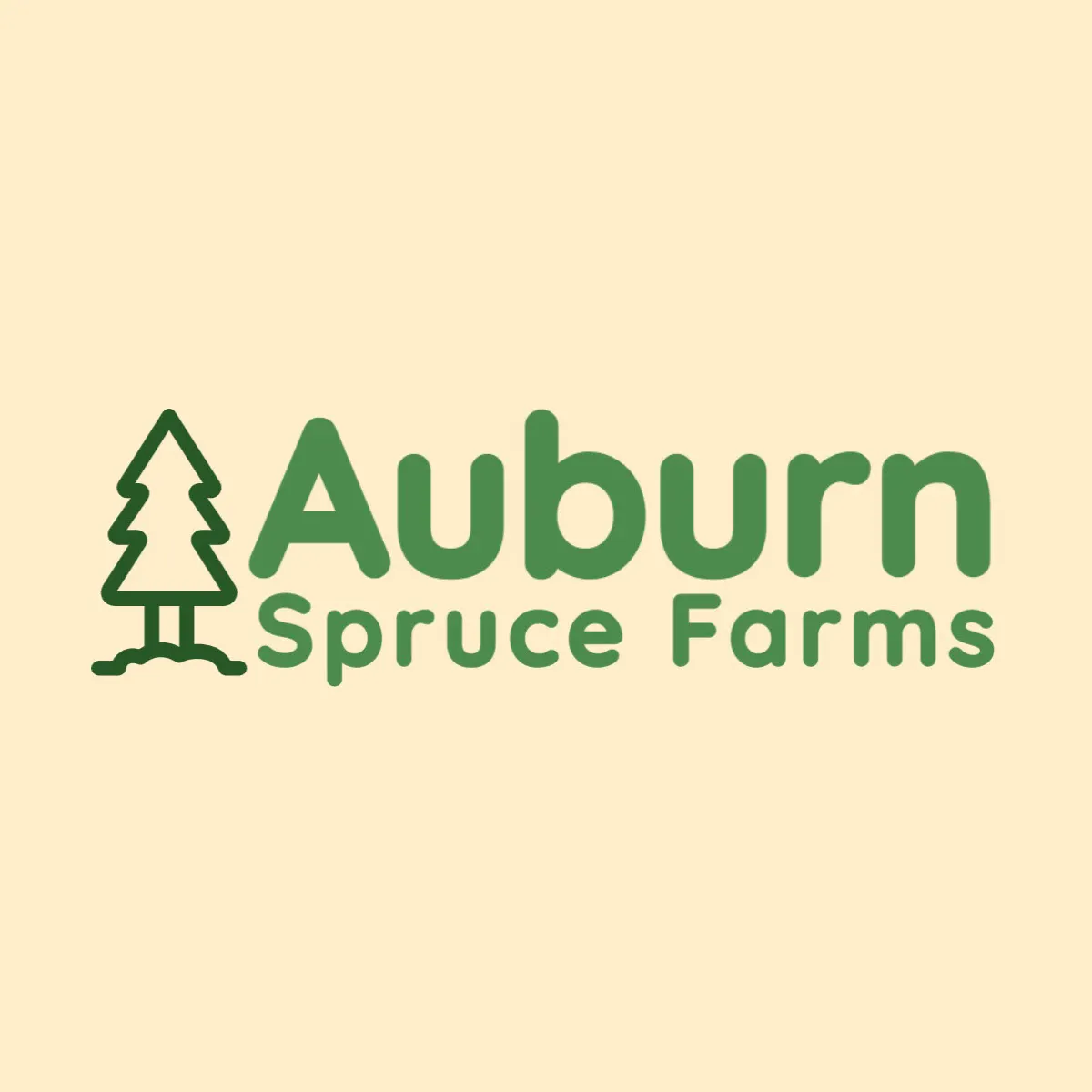 Cream & Green  Farm Logo