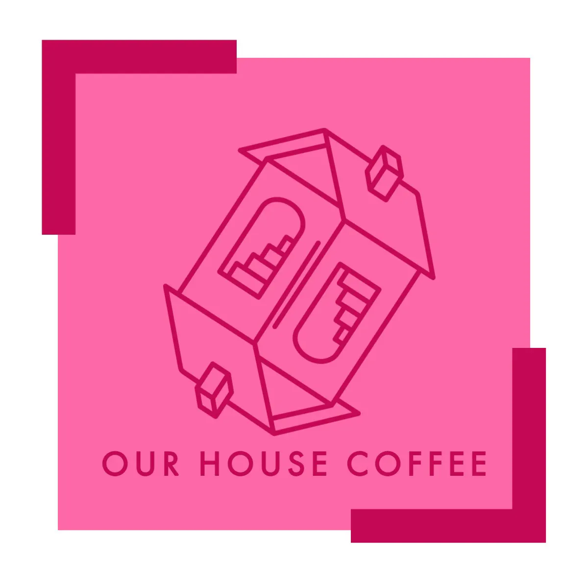 Modern Square Pink Logo