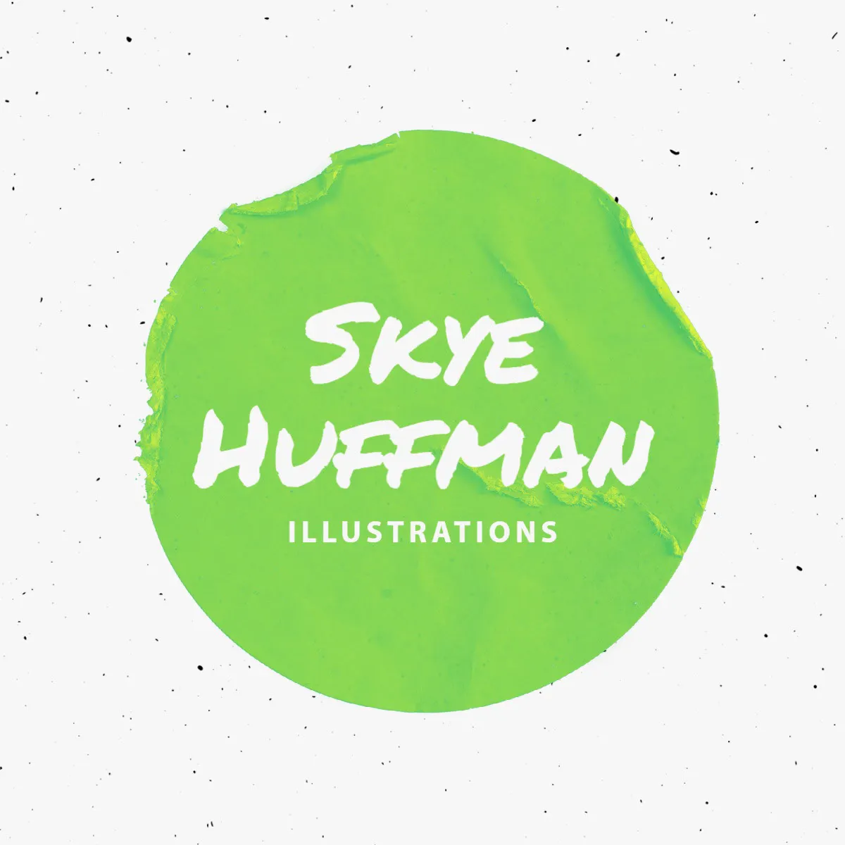 Set Green & Gray Creative Illustrator Sticker Logo 