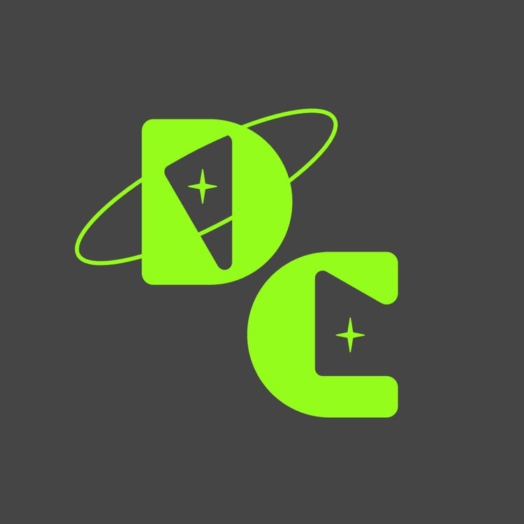 Neon Green Space Letter Logo