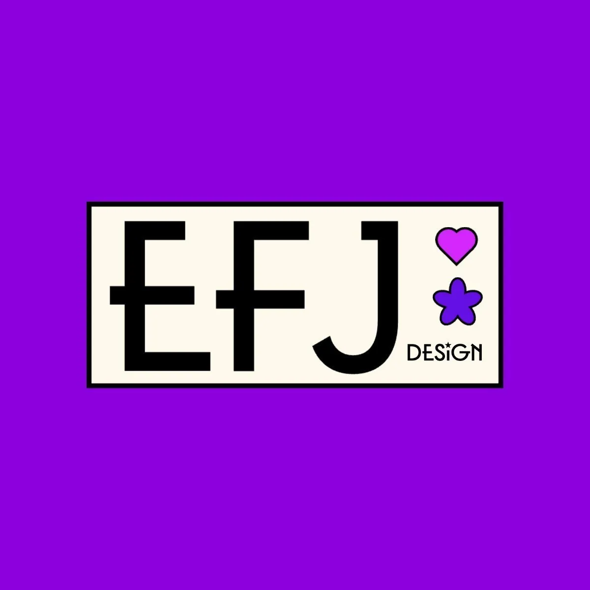 Purple Rectangular Letter Logo