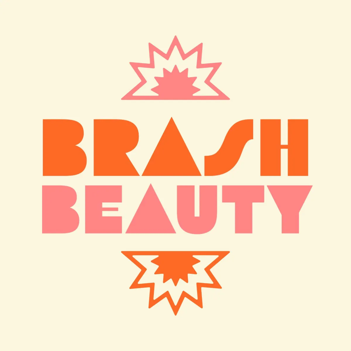 Orange and Pink Graphic Beauty Logo