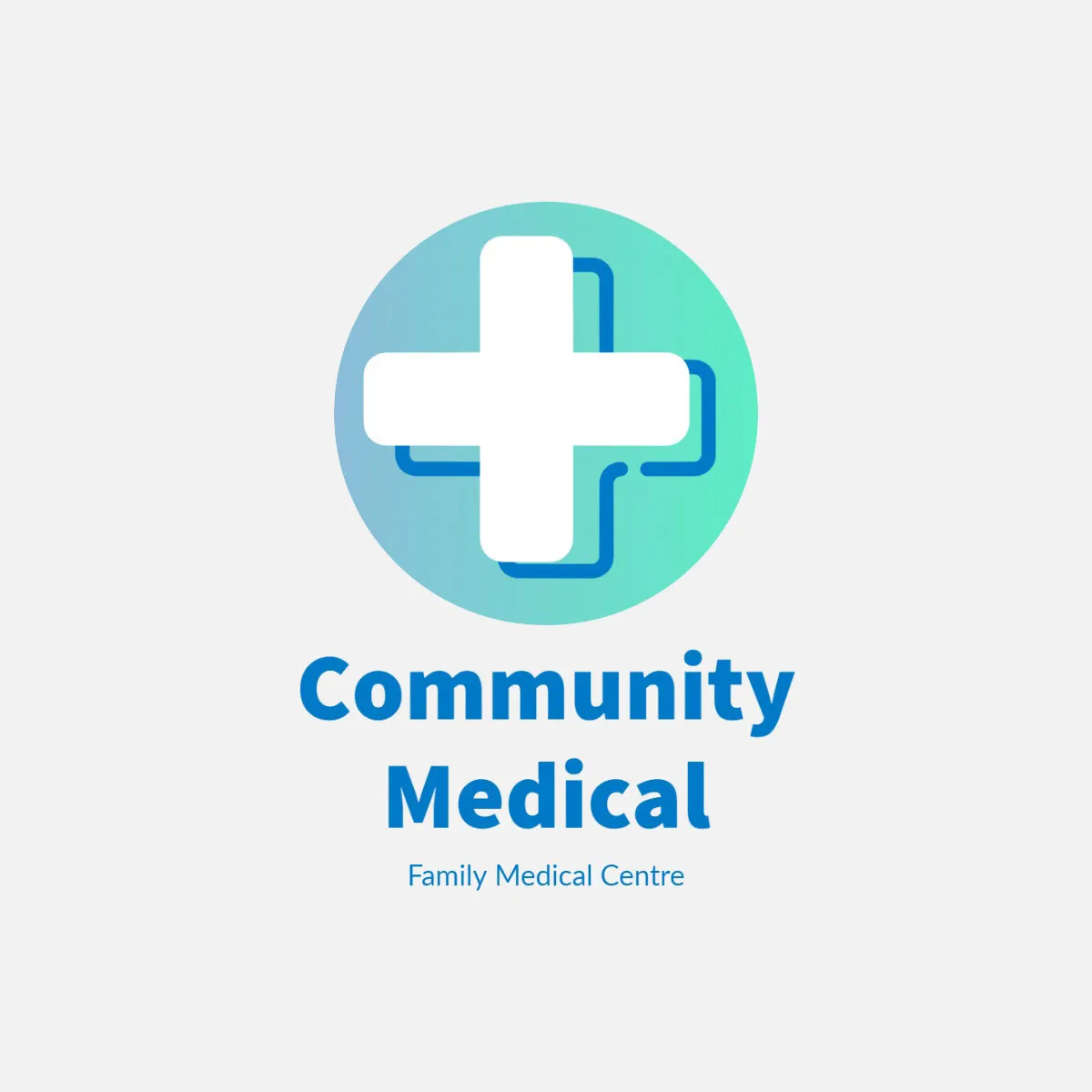 Blue White Community Medical Centre Logo 