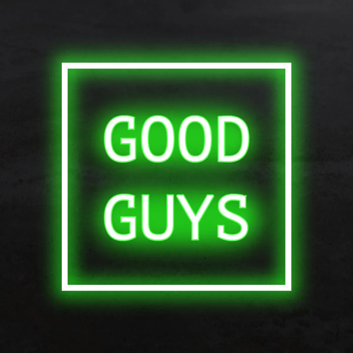 Green Square Neon Logo