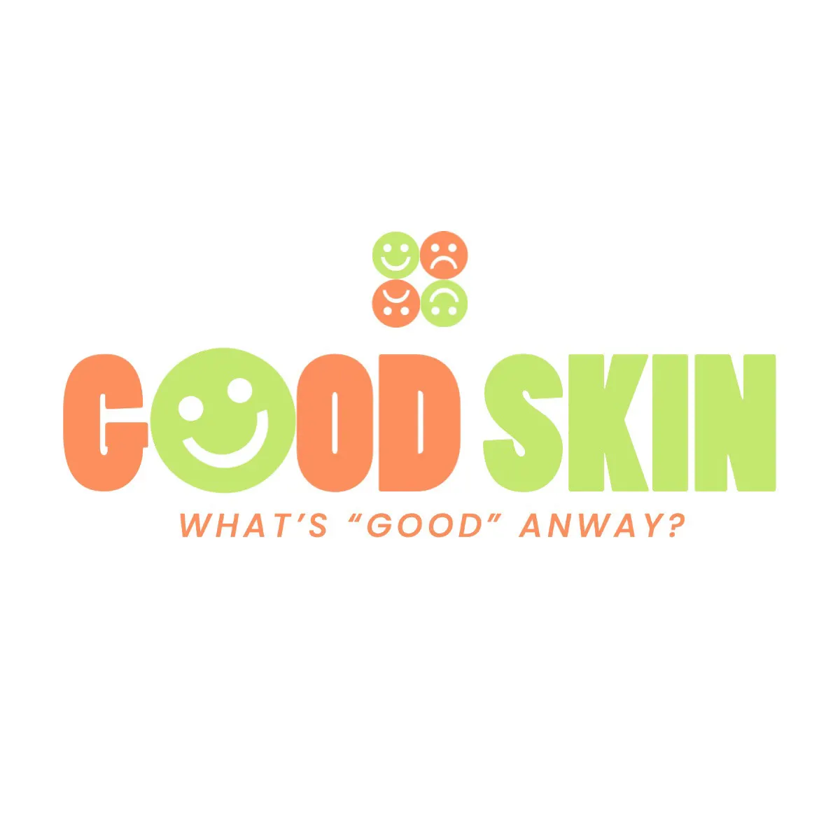 Green And Orange Skincare Transparent Logo