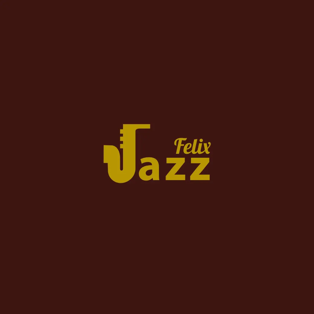Brown and Gold Jazz Company Logo