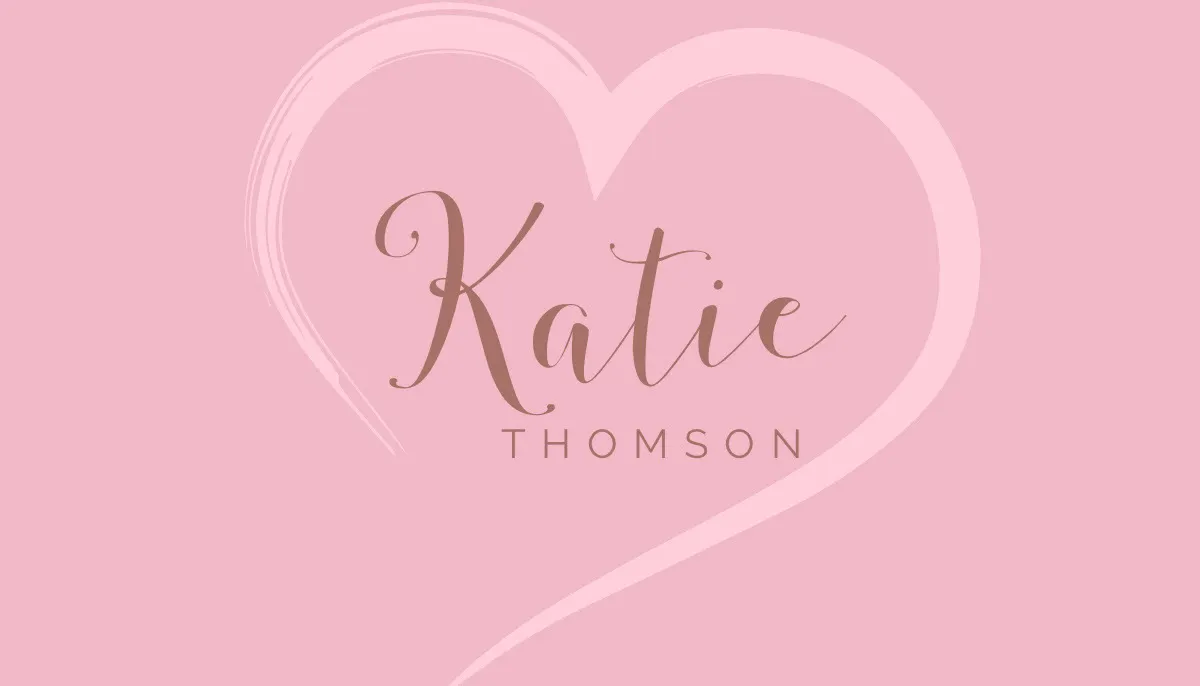 Pink Heart Wedding Table Place Card