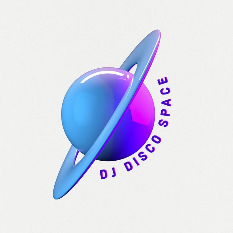 Gradient Planet Disco Space Logo