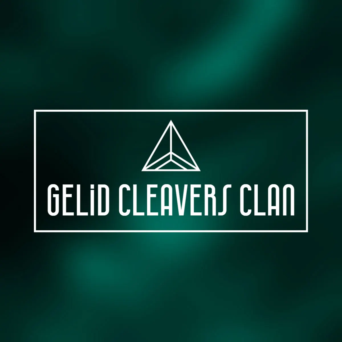 Green And White Triangle Clan Gaming Logo