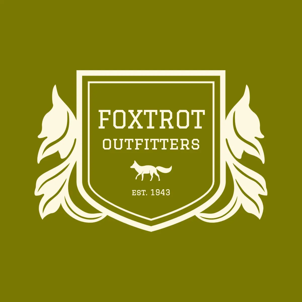 Traditional Green and Cream Logo