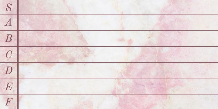 pink marble tier list
