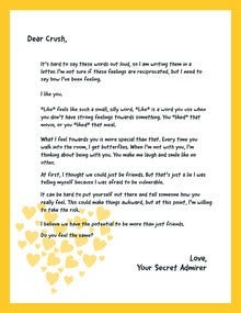 Yellow Simple Love Letter Letter