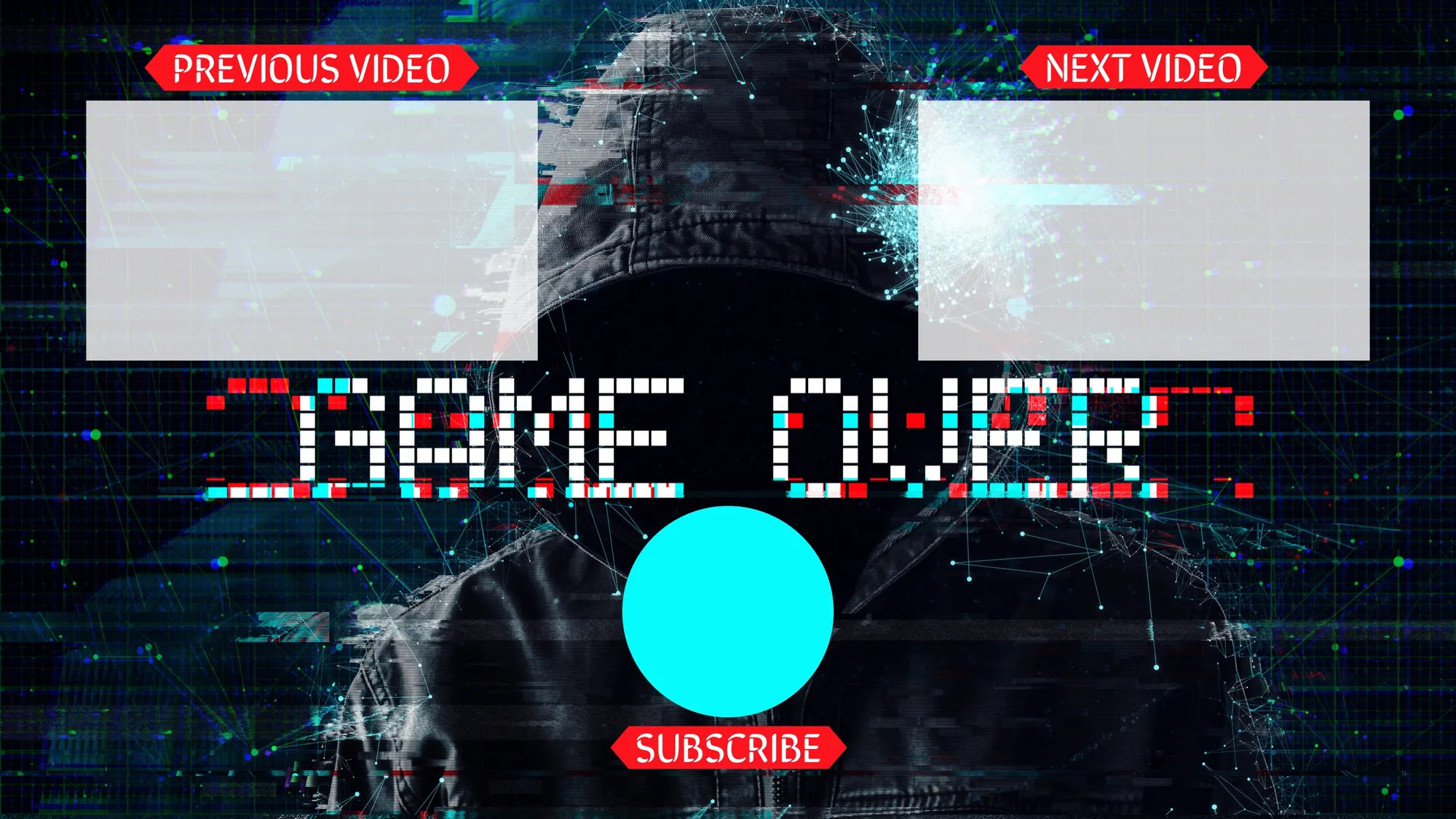 red gamer YouTube end screen