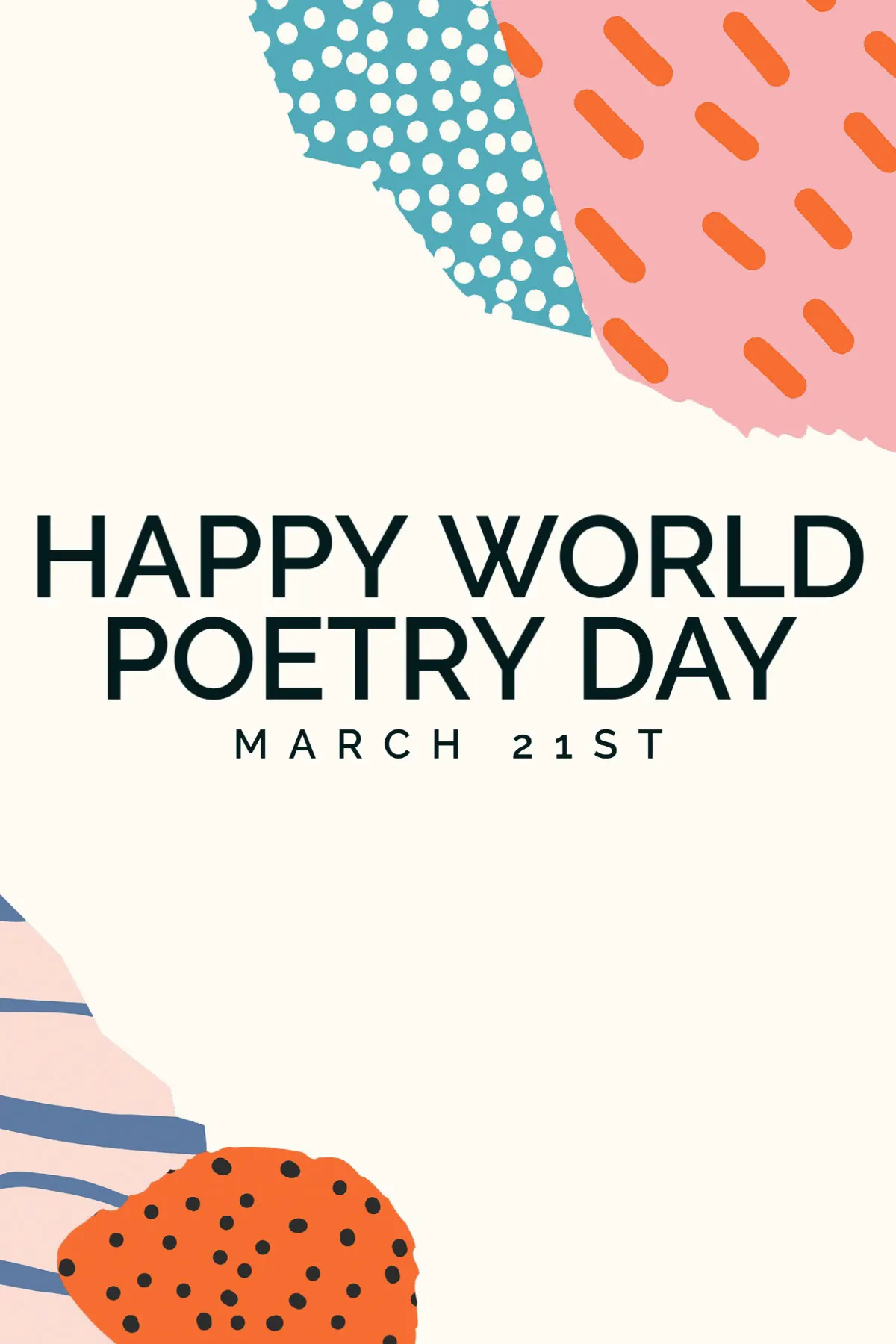 Scrap Doodles Happy World Poetry Day Pinterest Pin