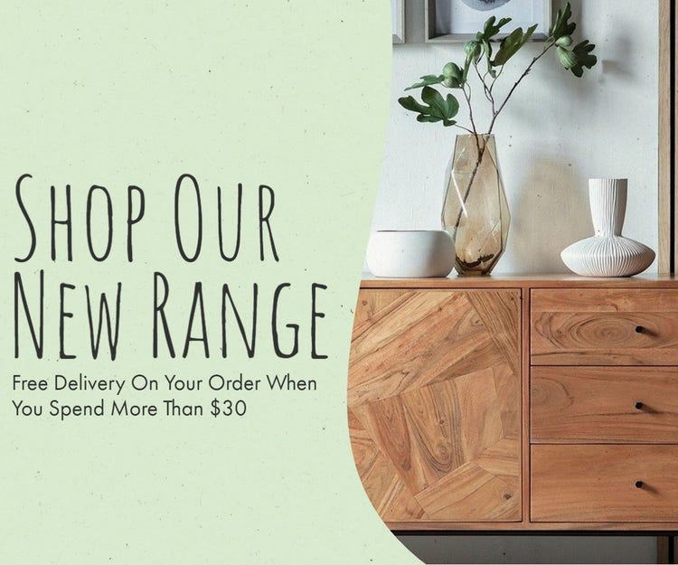 Green Black Shop Our New Home Furniture Range Web Banner