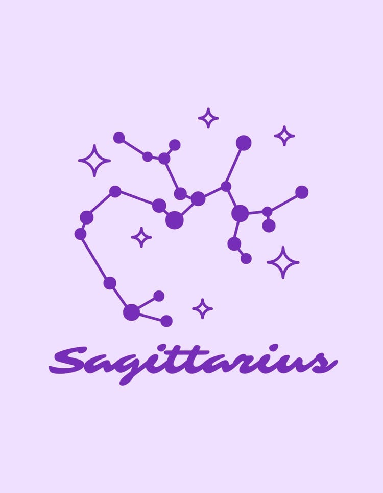 Purple Horoscope T-Shirt Design