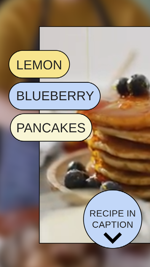Lemon and Blueberry recipe Instagram Reel