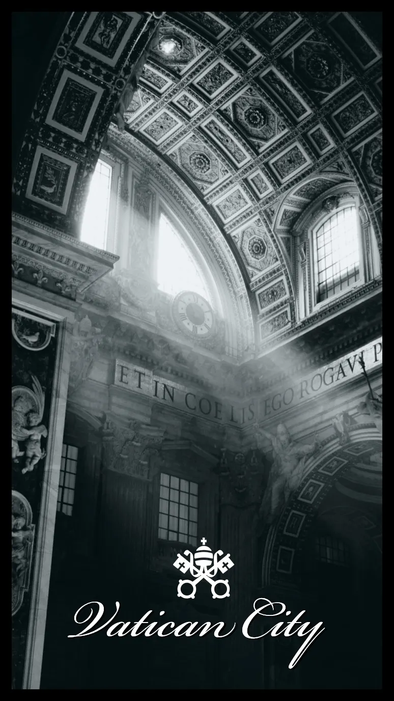 Black and White Vatican City Snapchat Geofilter 