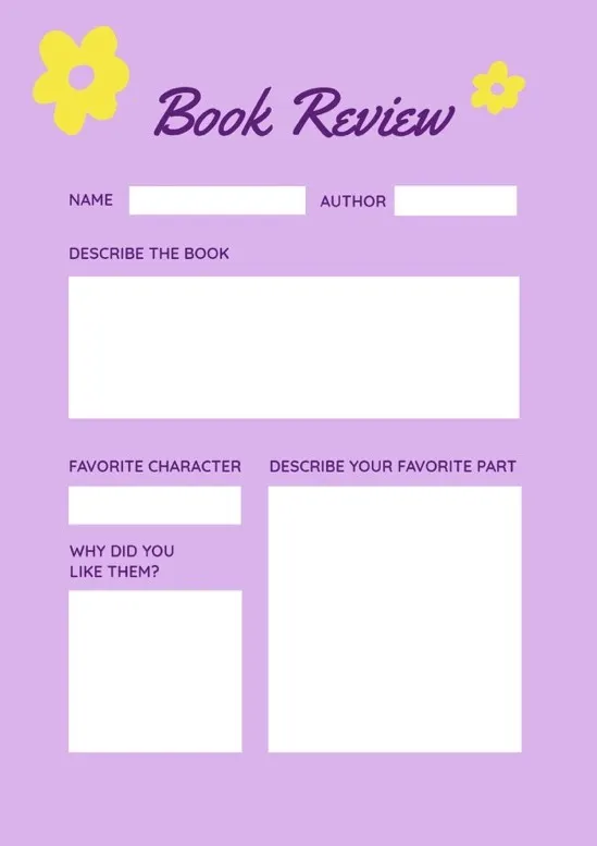 Iteration Purple and Yellow Book Review Worksheet